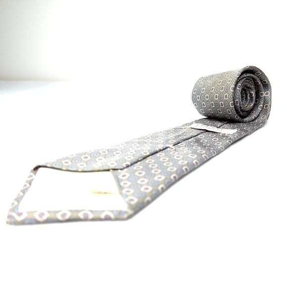 100% Silk Vintage Made in the USA Liberty of London Traditional Long Neck Tie - Picture 11 of 14